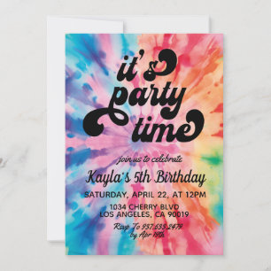 C'est le moment de la fête Invitation d'anniversai