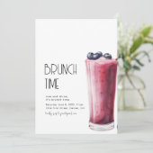 C'est le moment du brunch Invitation pour une fête (Debout devant)