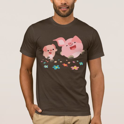 C'est le printemps ! ! - Deux mignons T-shirt coch (Devant)
