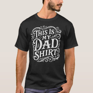 C'est Le T-Shirt De Mon Papa – Cadre De Script Vin