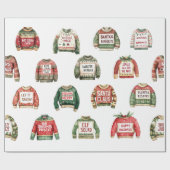 C'est le temps des pulls ! Papier cadeau (Plat)