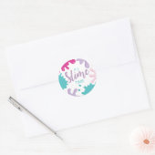 C'est le temps mince Anniversaire rose Stickers (Enveloppe)