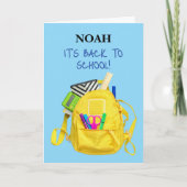 C'est l'heure ! Carte de rentrée scolaire (Devant)