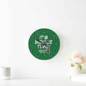 C'est l'heure de bocce ! Horloge murale drôle avec (Maison)