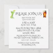 C'est l'heure de faire la fête Invitation (Dos)