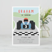 C'est l'heure de la course Anniversaire Invitation (Debout devant)