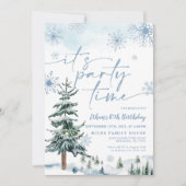 C'est l'heure de la fête, invitation d'anniversair (Devant)