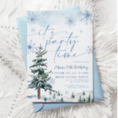 C'est l'heure de la fête, invitation d'anniversair