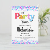 C'est l'heure de la fête - Invitation de fête avec (Debout devant)