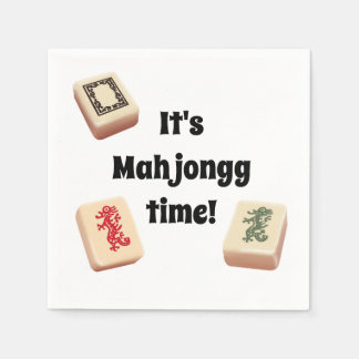 C'est l'heure de Mah Jongg ! Serviettes en Papier