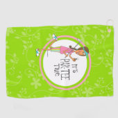 C'est l'heure de Parte tee ! Serviette de golf (Horizontal)