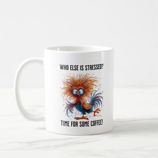 C'est l'heure du café ! Mug de café blanc (Gauche)