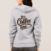 C'est l'heure du café Sweat à capuche pour amateur (Dos)