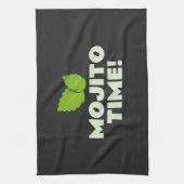 C'est l'heure du Mojito ! serviette de cuisine amu (Vertical)