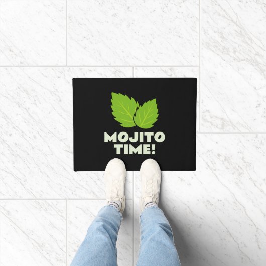 C'est l'heure du Mojito ! Tapis de sol drôle pour  (Intérieur)