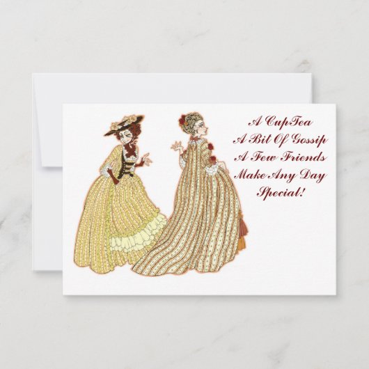 C'est l'heure du thé ! - Invitation de la partie (Devant)