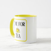 C'est l'heure du thé, tasse de thé jaune. Avec ton (Devant gauche)