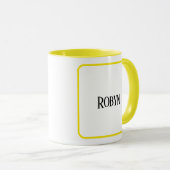 C'est l'heure du thé, tasse de thé jaune. Avec ton (Devant droit)