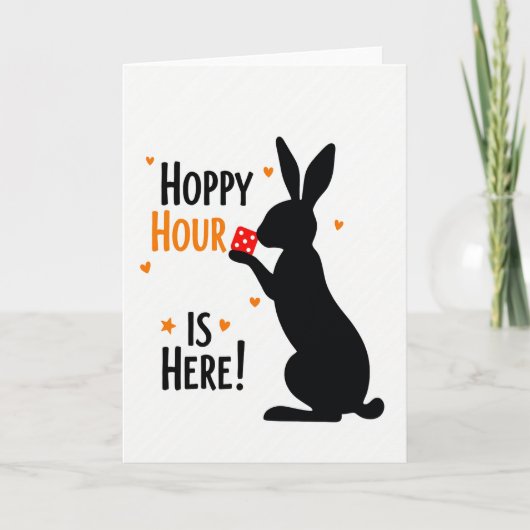 C'est l'heure Heureuse Carte de Temps Amusant (Devant)