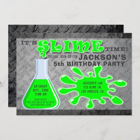  C'est l'heure mince ! - Invitation à la fête d'an (Devant / Derrière)