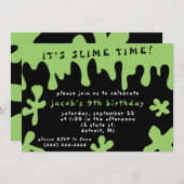 C'est l'heure mince ! Invitation d'anniversaire (Devant / Derrière)