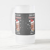 C'Est Ma Bière De Football De Noël Mug (Devant gauche)