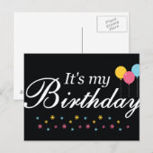 C'est ma carte postale d'anniversaire (Devant / Derrière)
