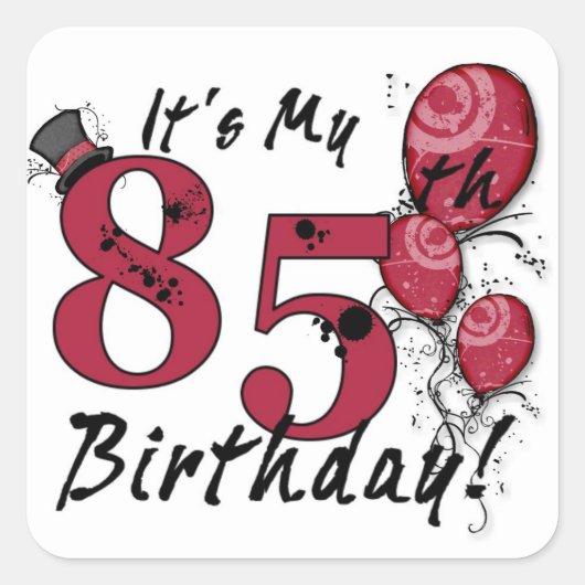 C'est mes autocollants de ballon grunge de 85e ann (Devant)