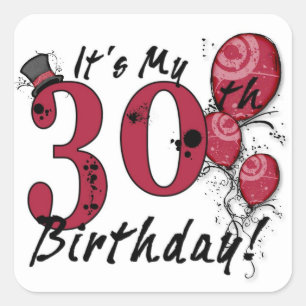 C'est mes stickers de ballon à 30 ans