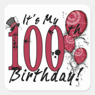 C'est mes stickers de ballons à 100 ans