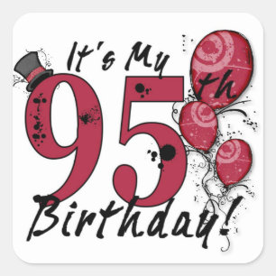 C'est mes stickers de ballons à 95ème anniversaire
