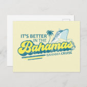 C'est mieux aux Bahamas Carte postale Vacation Cru (Devant / Derrière)