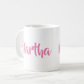 C'est moi. Martha dans la tasse de café rose (Devant gauche)