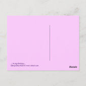 C'est mon anniversaire - Carte postale (Dos)