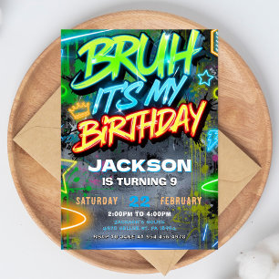 C'est mon anniversaire Invitation Drôle Fête Ado