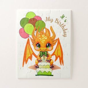 C'est mon anniversaire Joli dragon Enfants Puzzle