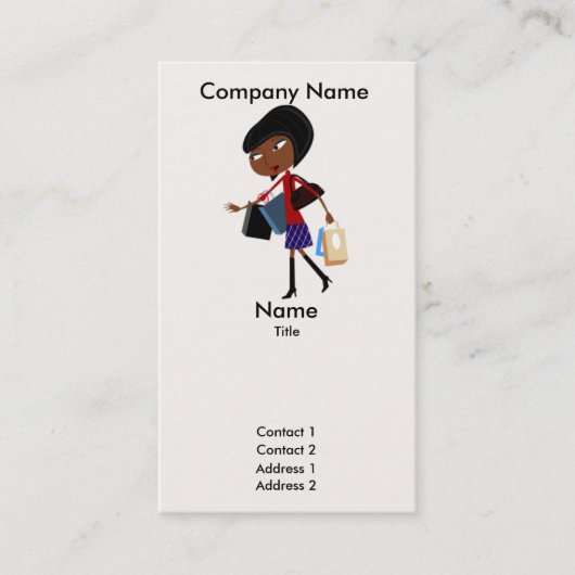 C'est mon Carte de visite de sac (Devant)