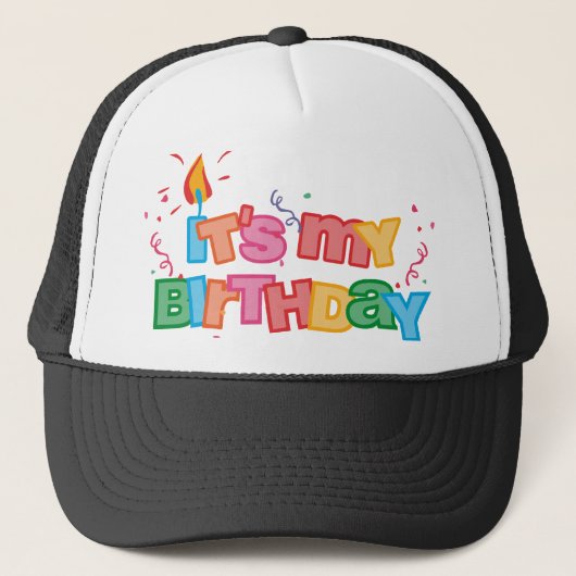 C'est mon casquette de lettres d'anniversaire (Devant)