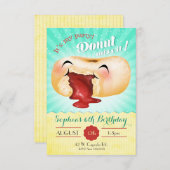 C'est mon Donut Party Miss ! Invitation d'annivers (Devant / Derrière)