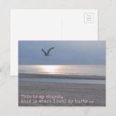 C'est mon église | Citation Inspiration Carte post (Devant / Derrière)