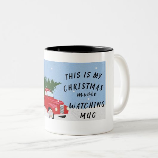 C'est mon film de Noël regarder Mug (Devant droit)