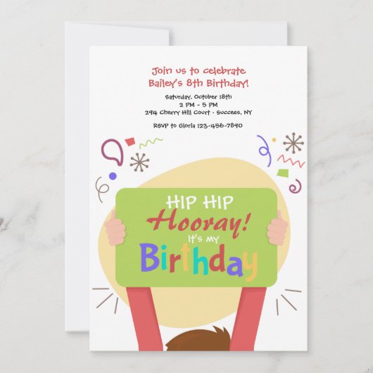 C'est mon invitation d'anniversaire (Devant)