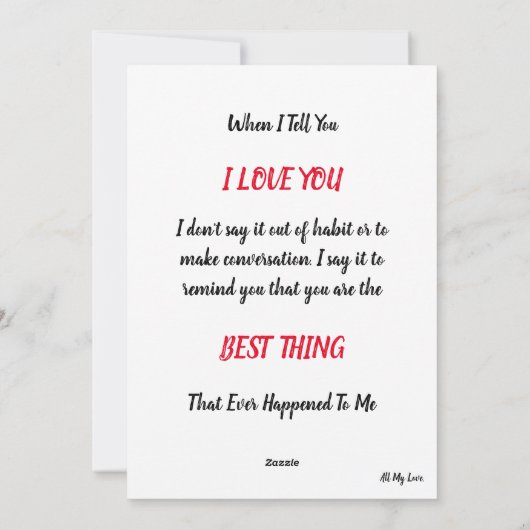 C'est mon jour : Quand je te le dis - Carte de la  (Dos)