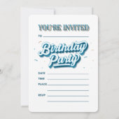 C'est mon joyeux anniversaire Invitations à la Fêt (Dos)