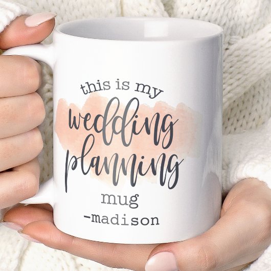 C'est Mon Mug De Planification De Mariage Aquarell