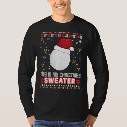 C'Est Mon Sweat De Noël Golf Père Noël Elf Ugly D (Devant)