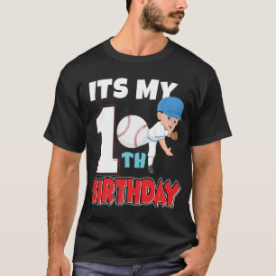 C'est mon T-Shirt de baseball pour mon 10ème anniv