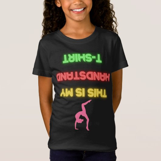 "C'est mon T-shirt de poche" Neon Glow Gymnastic (Devant)