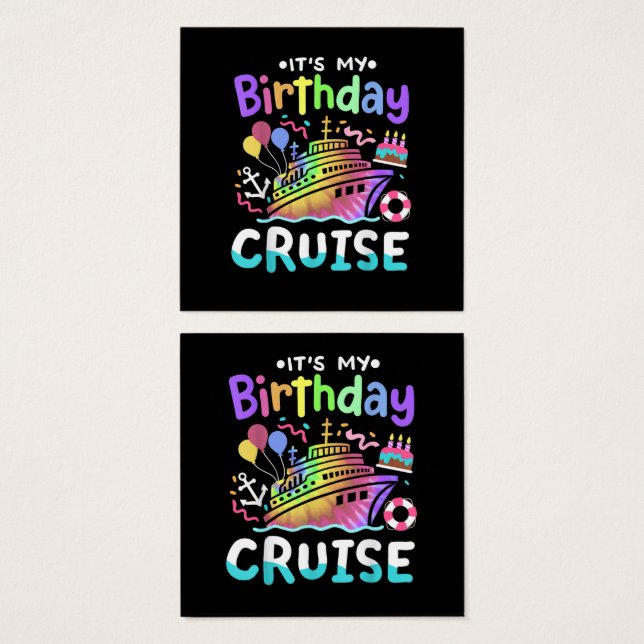 C'est mon voyage de vacances en croisière Tie Dye  (Devant & derrière)