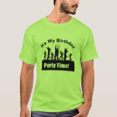 C'est My Birthday Disco Black Silhouette T-shirt (Devant)